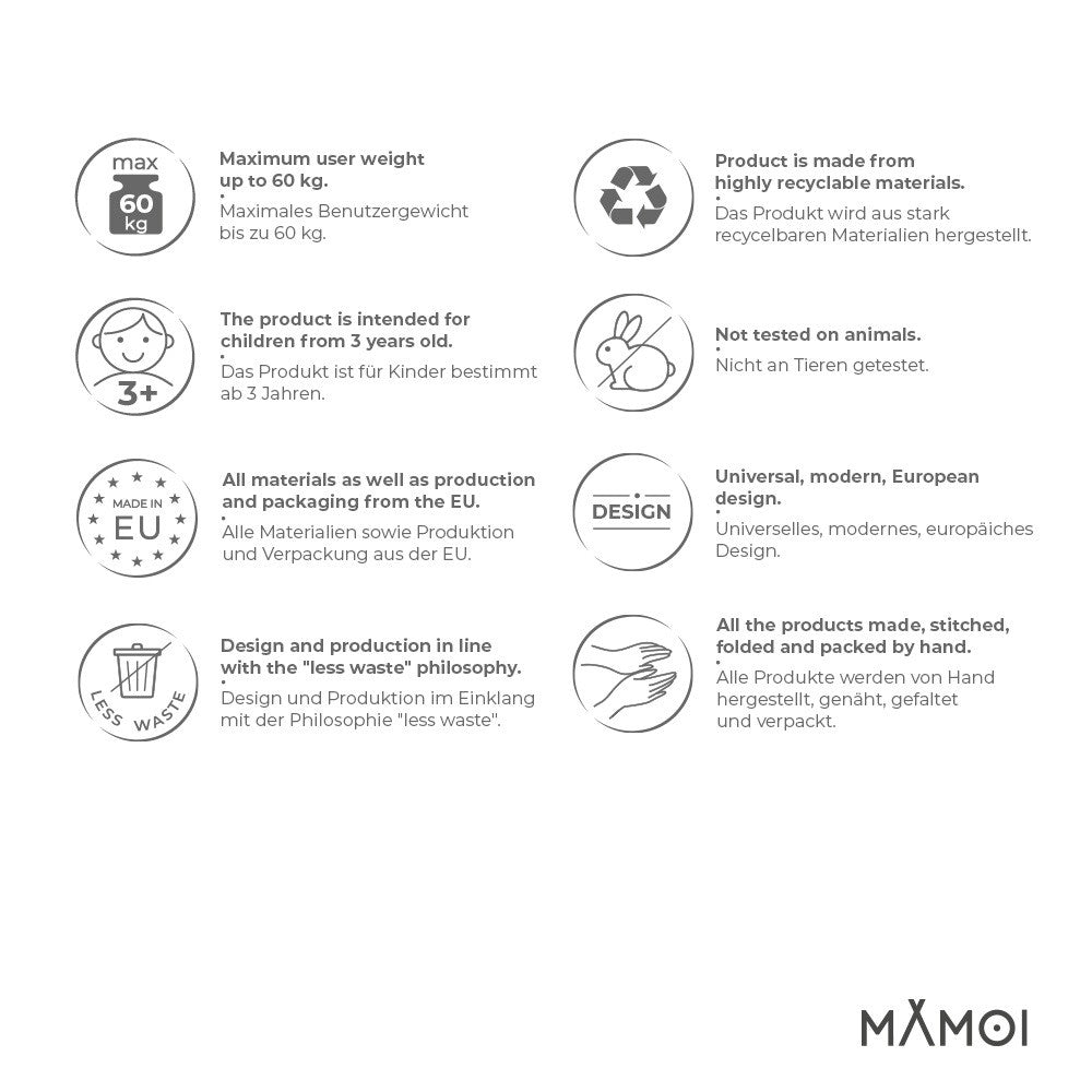 MAMOI® Swing hanging chair, Indoor hammock, Sensory swing seat for bedroom for kids, Child door swinging nest for autism, Garden egg swings for children